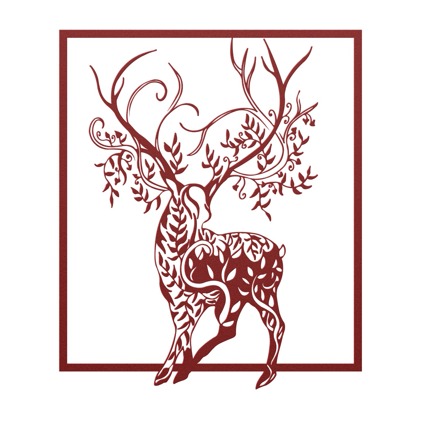 Magical Buck Silhouette Metal Wall Art