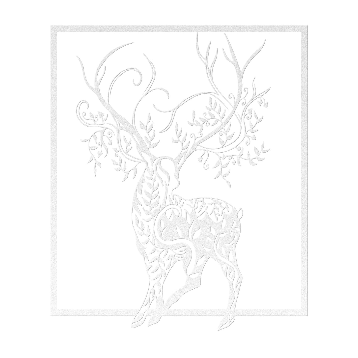 Magical Buck Silhouette Metal Wall Art