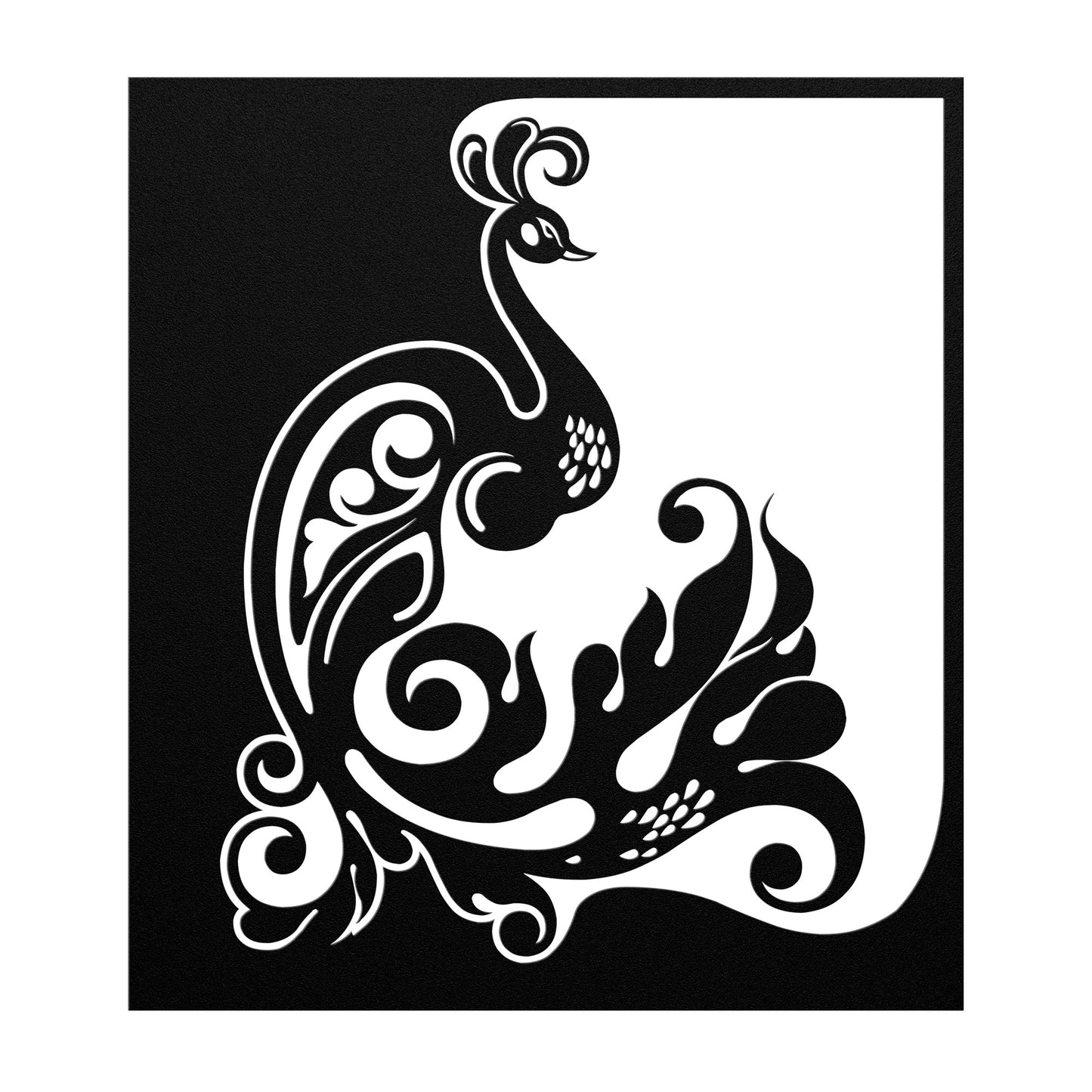 Magneficient Peacock Metal Wall Art