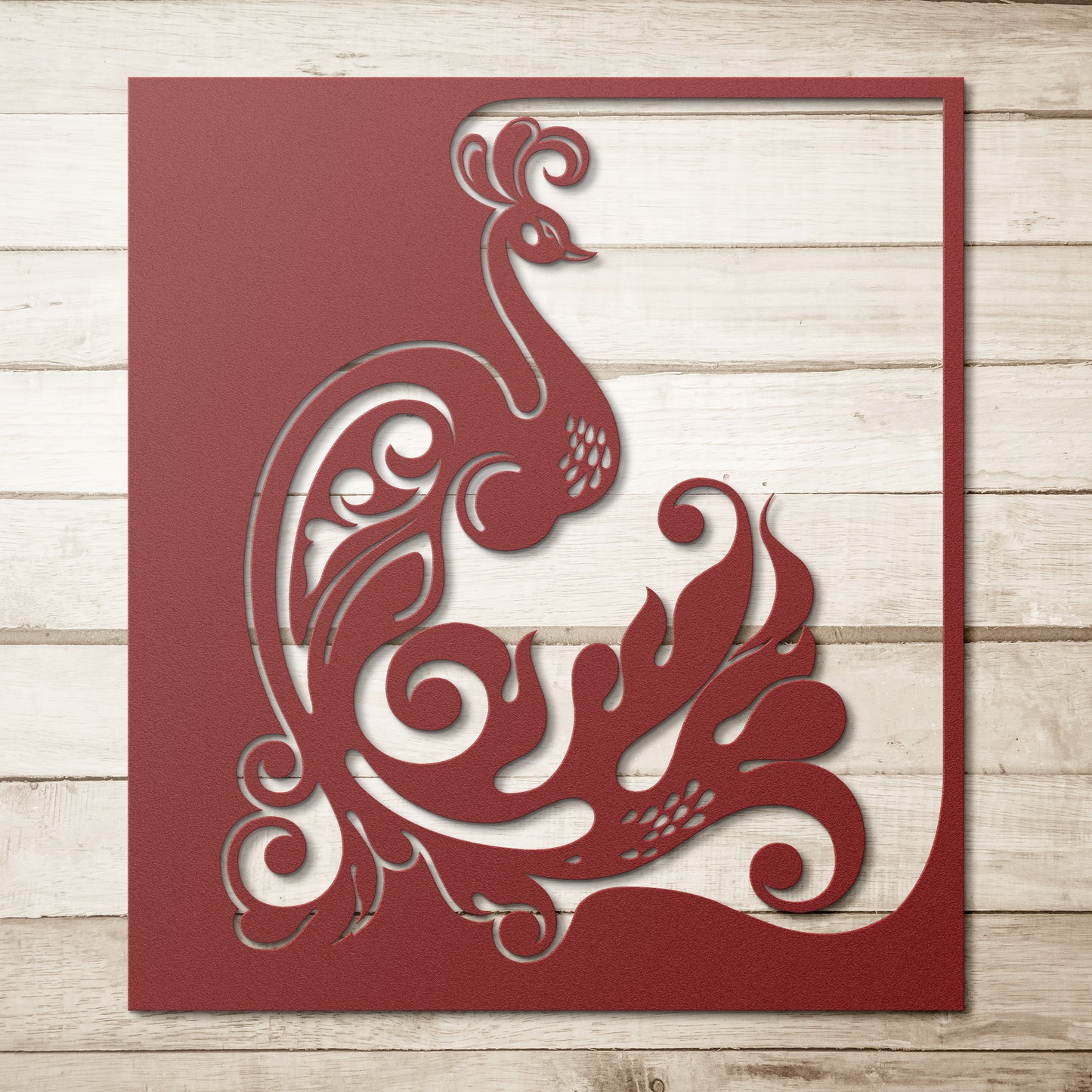 Magneficient Peacock Metal Wall Art