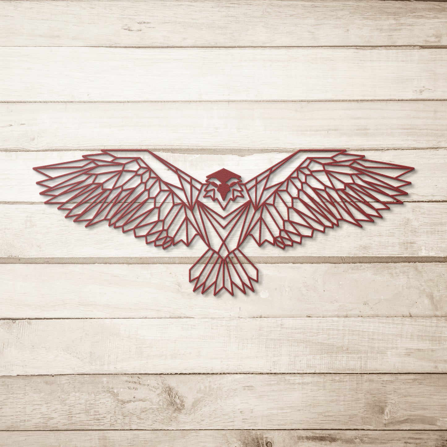 Magnificent Owl Spreading Wings Metal Wall Art