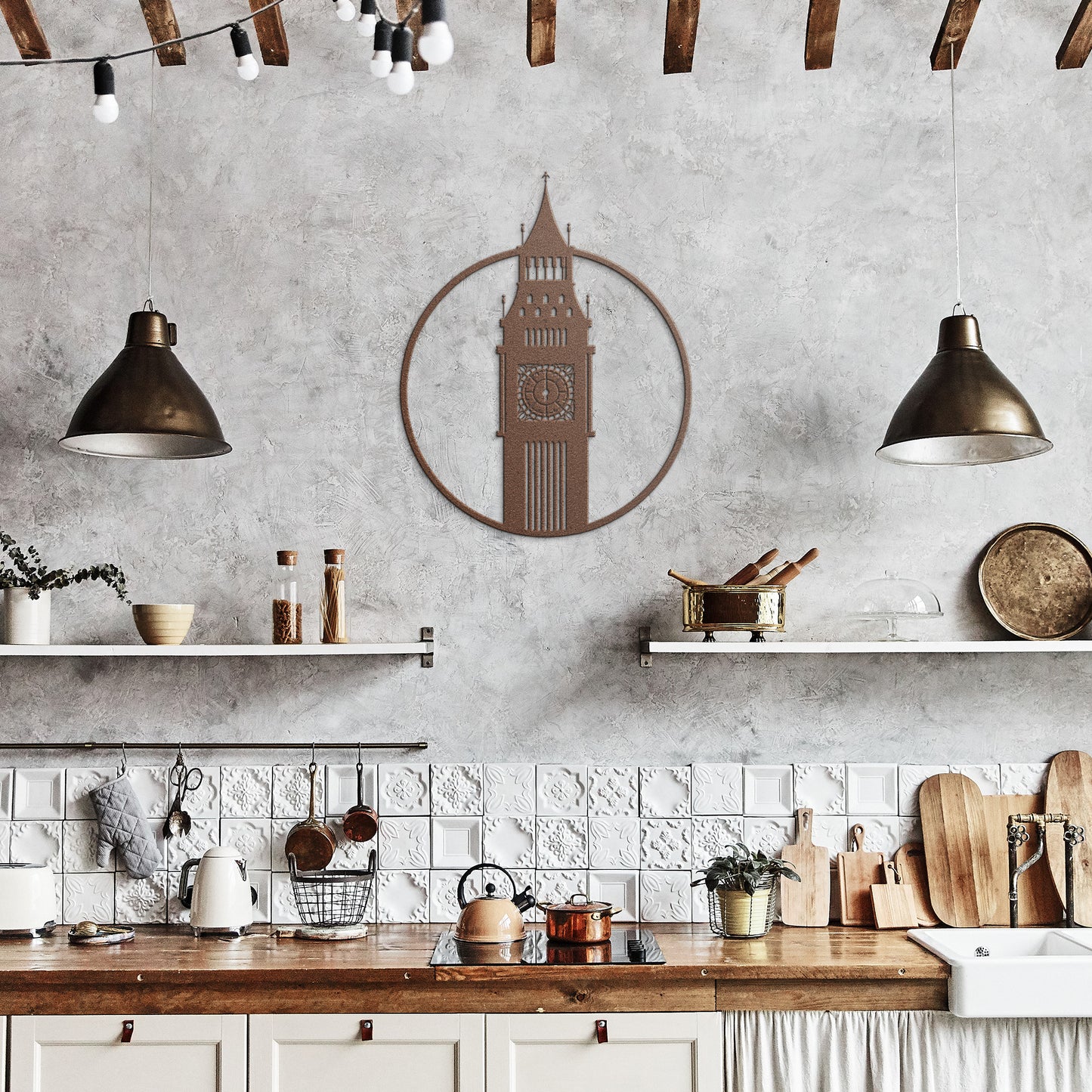 Magnificient Londons Big Ben Metal Wall Art