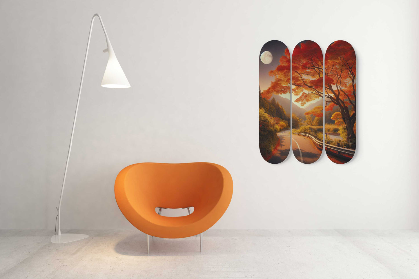 Maple Tree 3-Deck Skateboard Wall Art