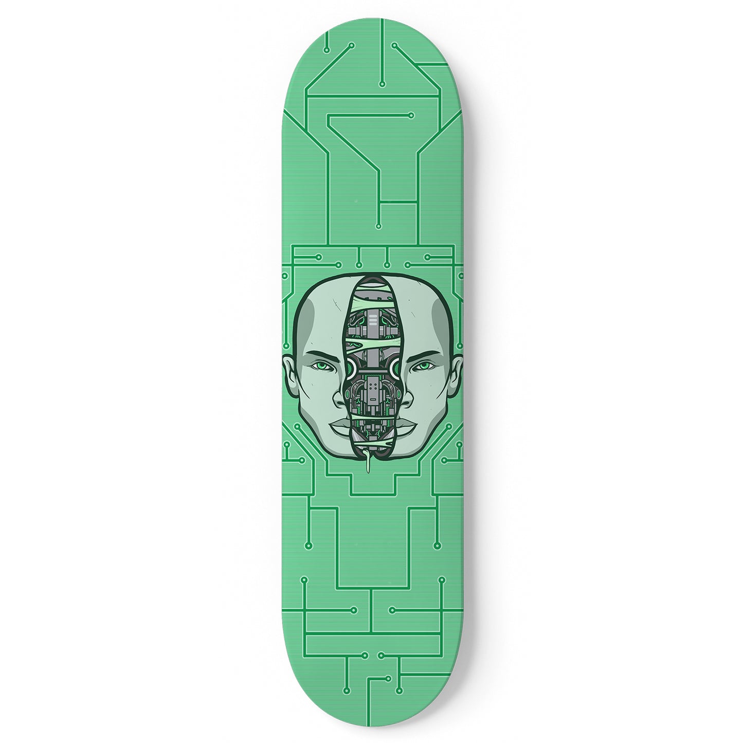 Mecha Human Skateboard Wall Art