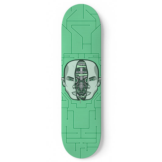 Mecha Human Skateboard Wall Art