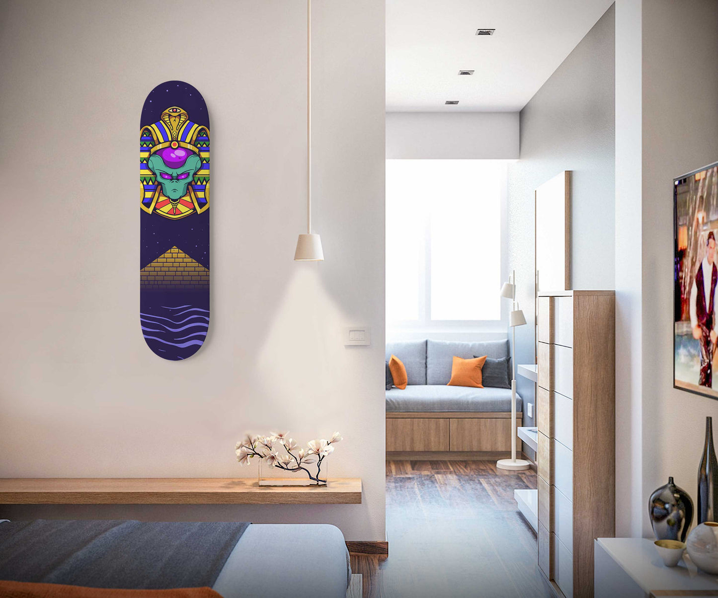 Pharaoh's Secret" Skateboard Wall Art