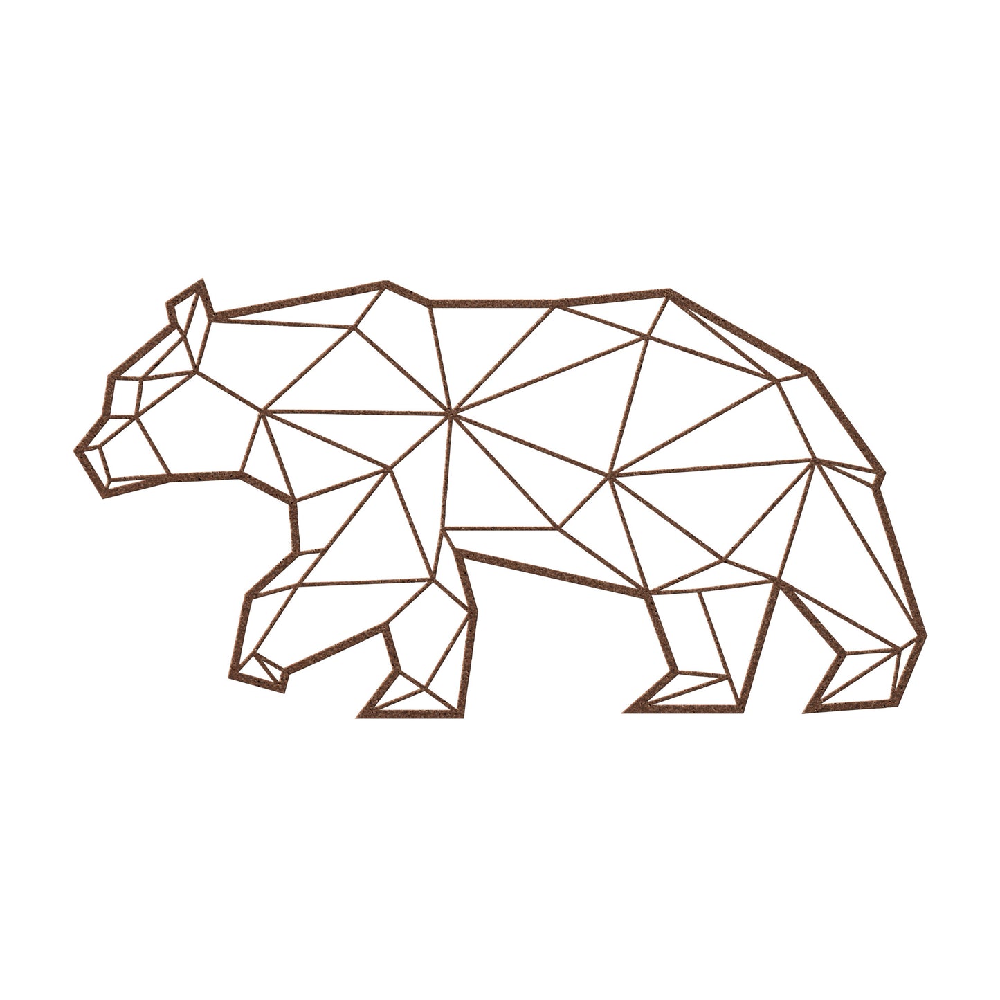 Polygonal Great Bear Metal Wall Art