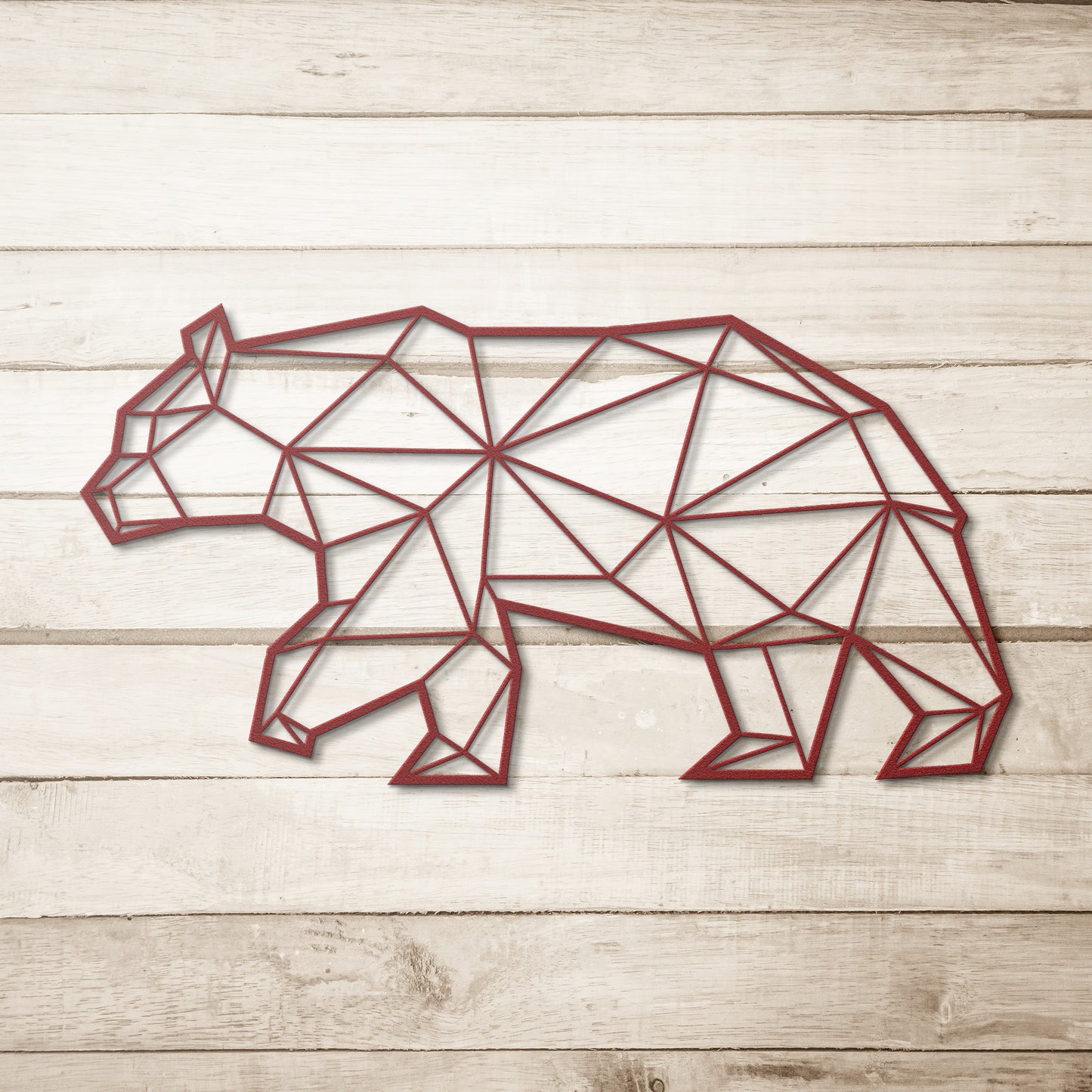 Polygonal Great Bear Metal Wall Art