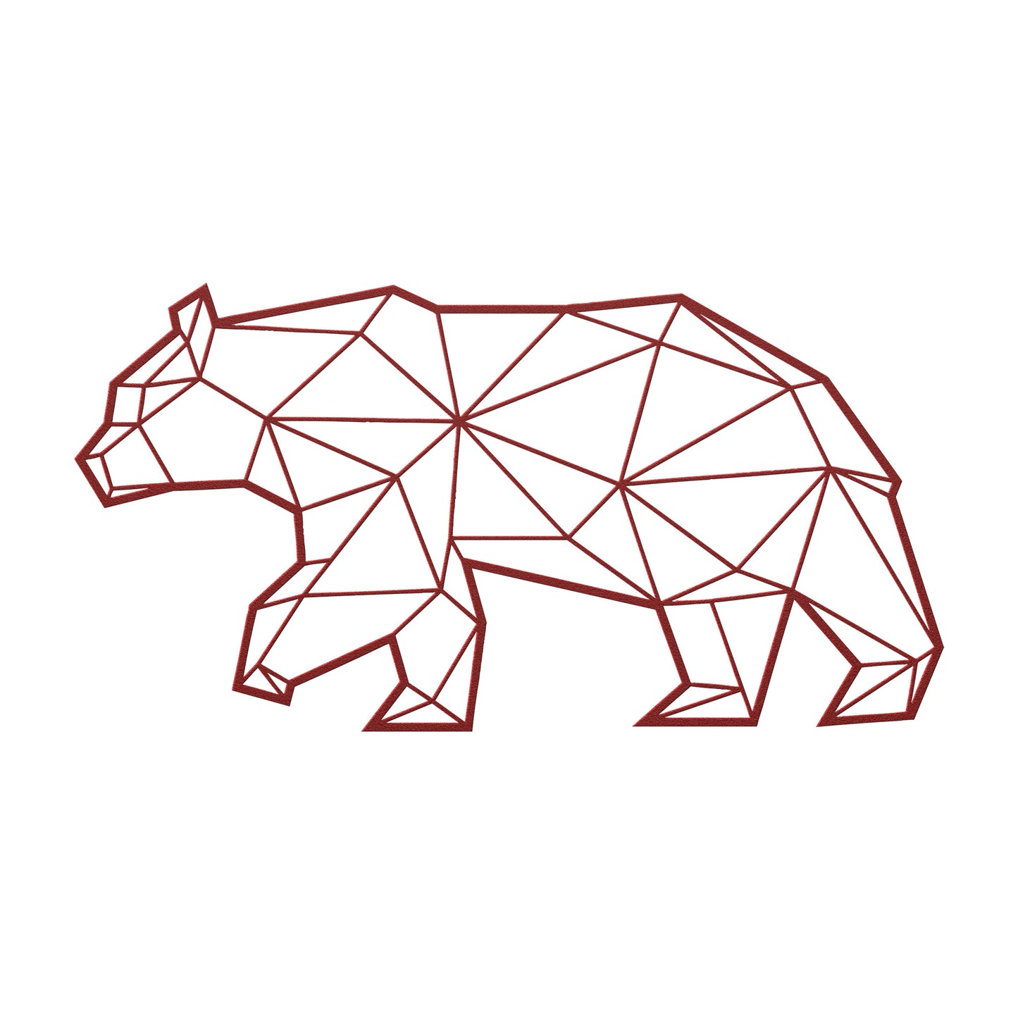 Polygonal Great Bear Metal Wall Art