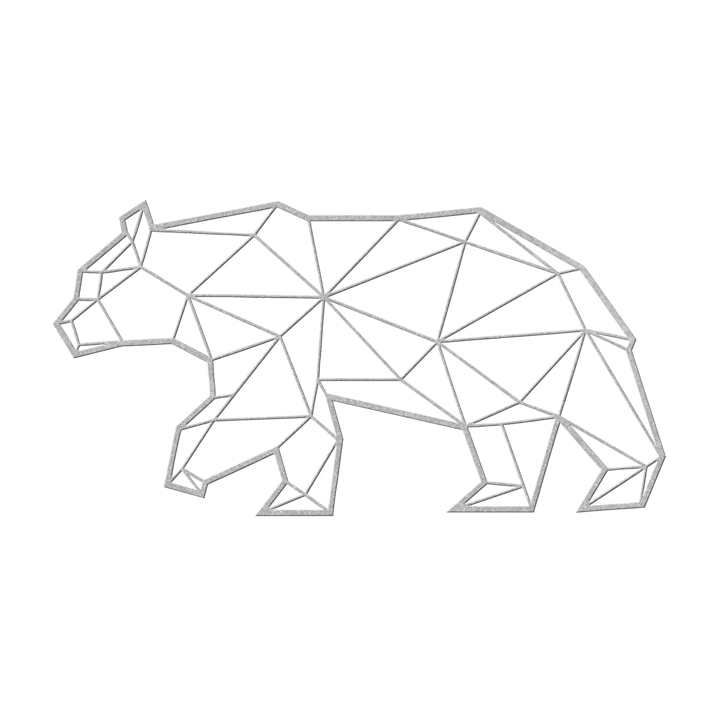 Polygonal Great Bear Metal Wall Art