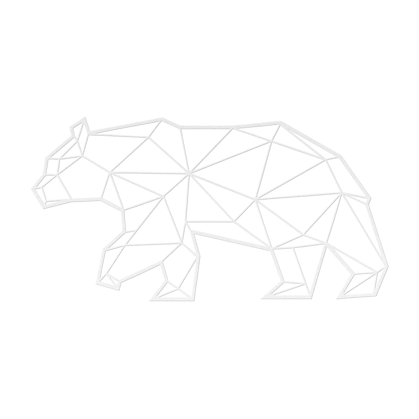 Polygonal Great Bear Metal Wall Art