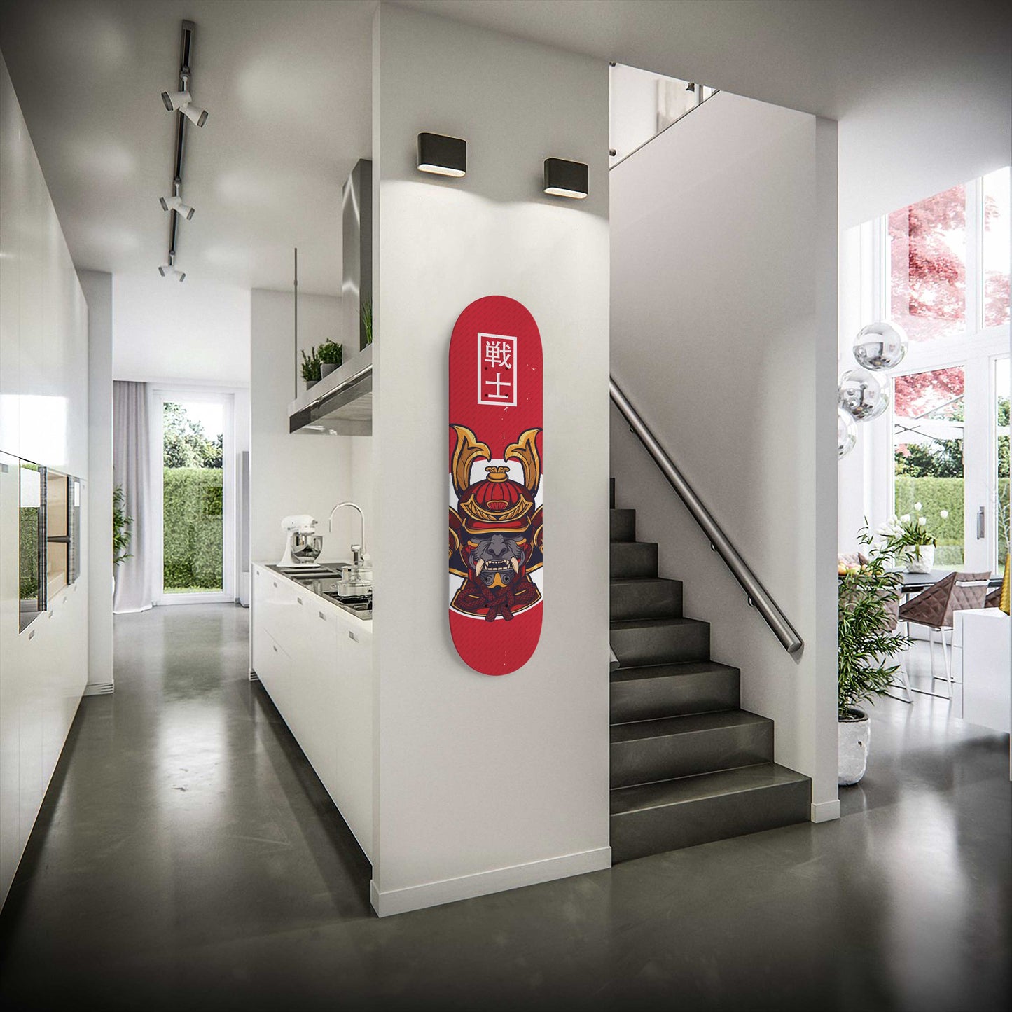 Samurai Legacy Skateboard Wall Art