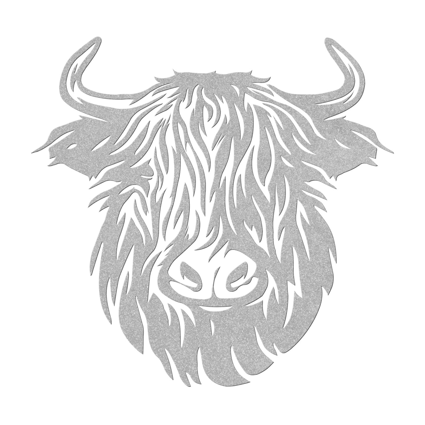 Scottish Highland Cow Metal Wall Art