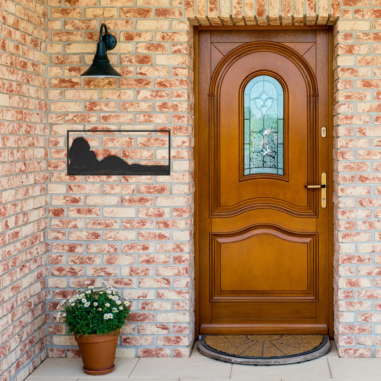 Sexy Lady Laying On The Beach Metal Wall Art
