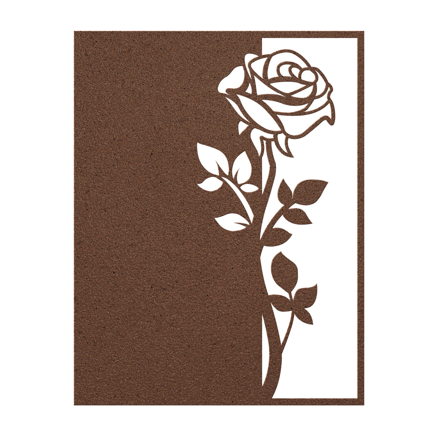Shadow Of a Beautiful Rose Metal Wall Art