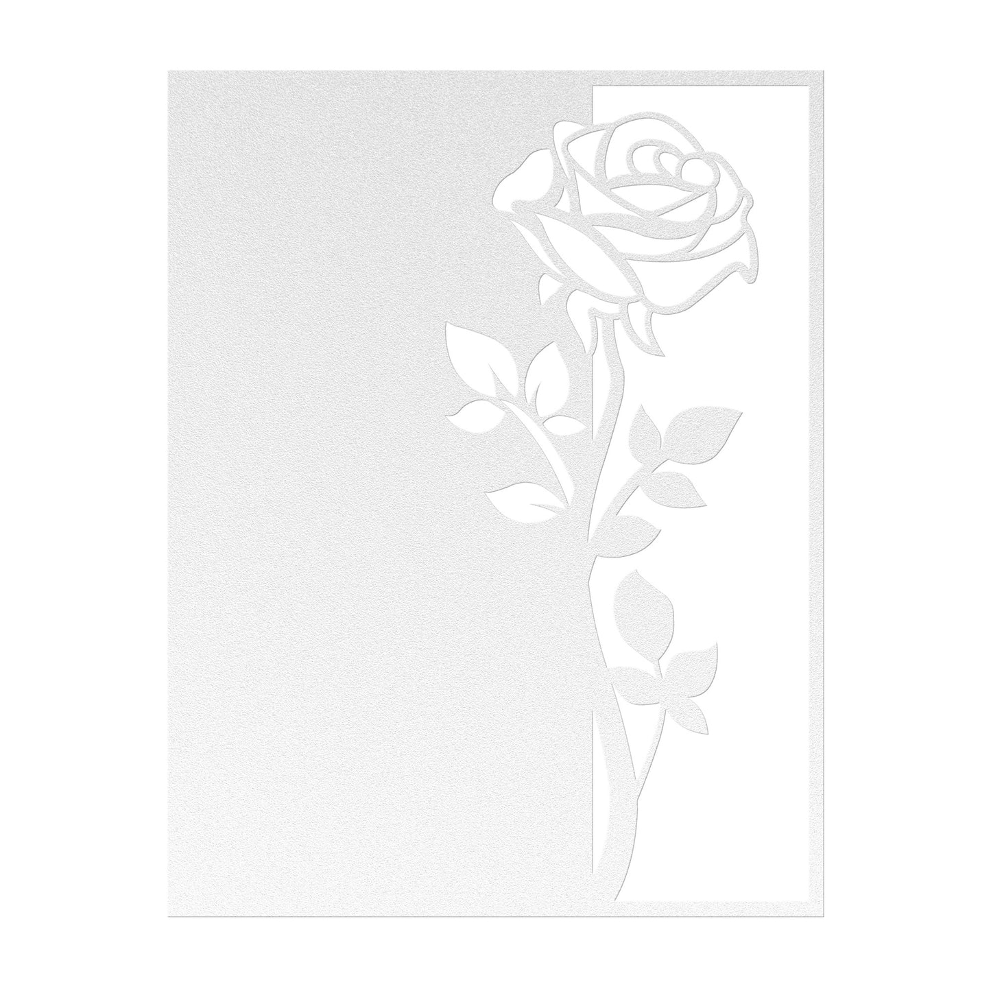 Shadow Of a Beautiful Rose Metal Wall Art