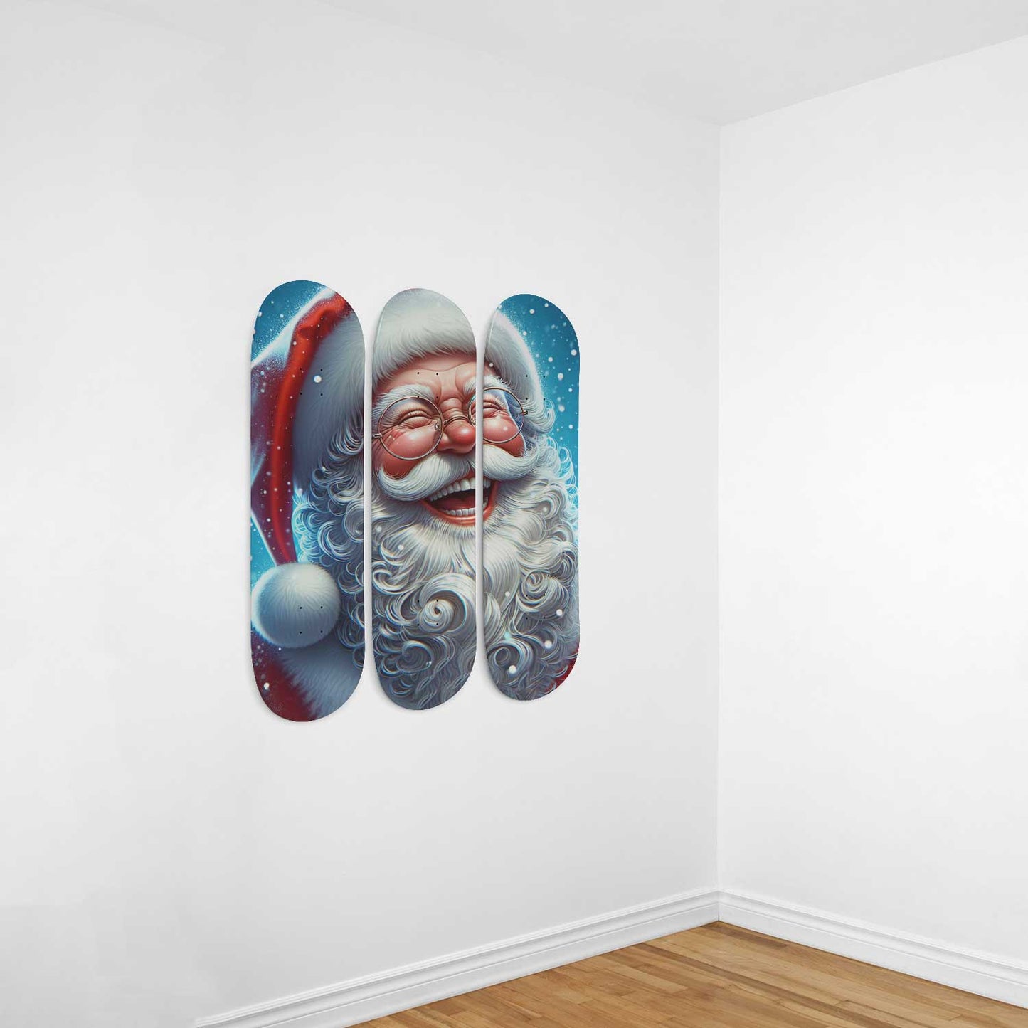 Santa Claus  3-Deck Skateboard Wall Art