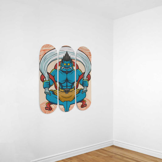 Space Odyssey #2.0 3-Deck Skateboard Wall Art : Cosmic Elegance