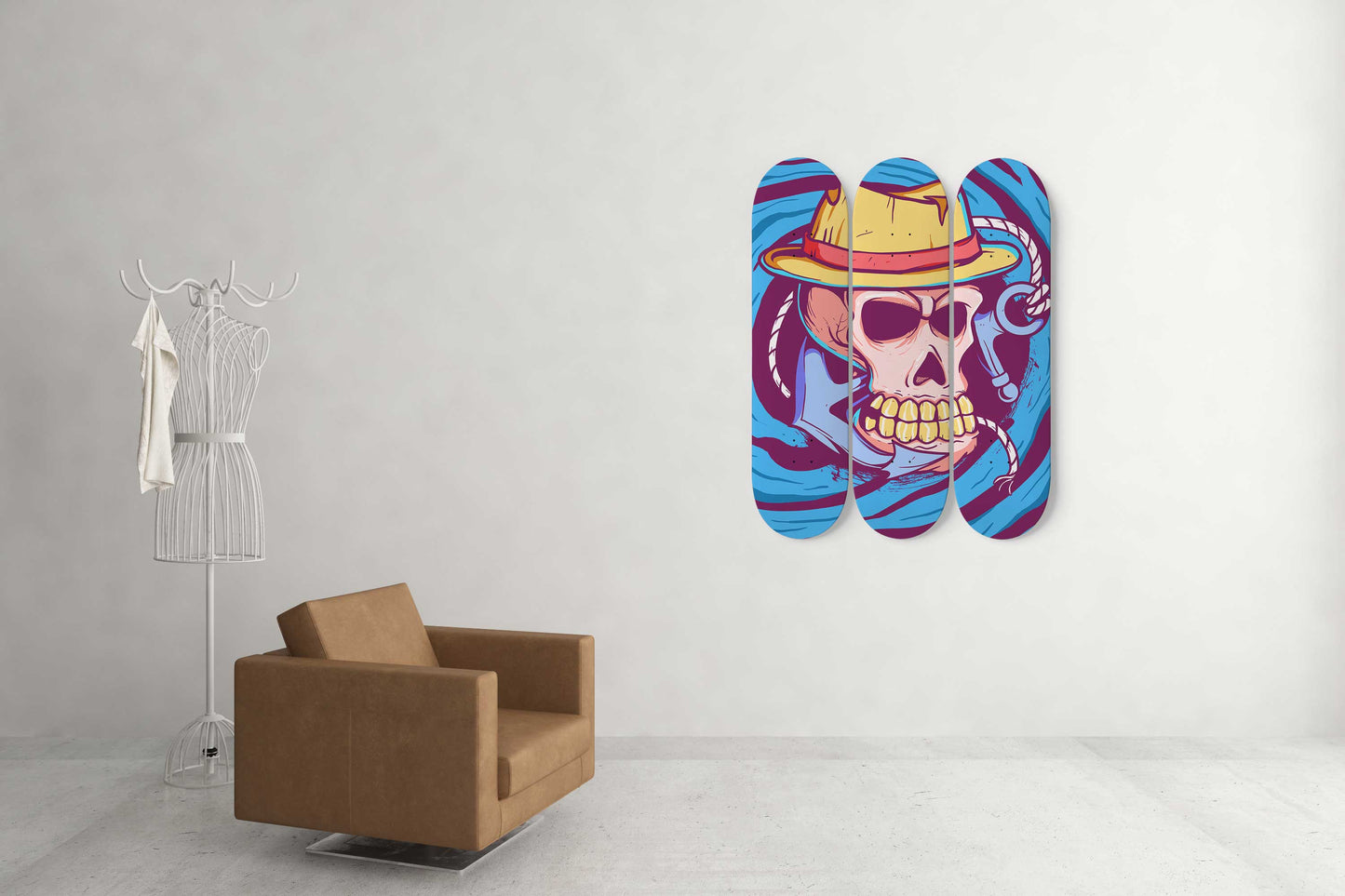 Space Odyssey  #3.0 3-Deck Skateboard Wall Art : Cosmic Elegance