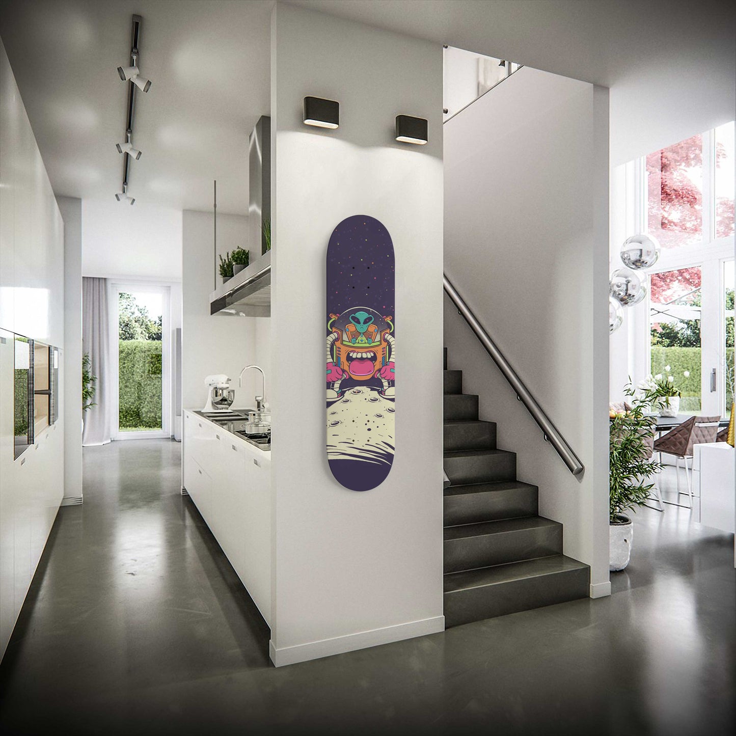 Space Warrior Skateboard Wall Art