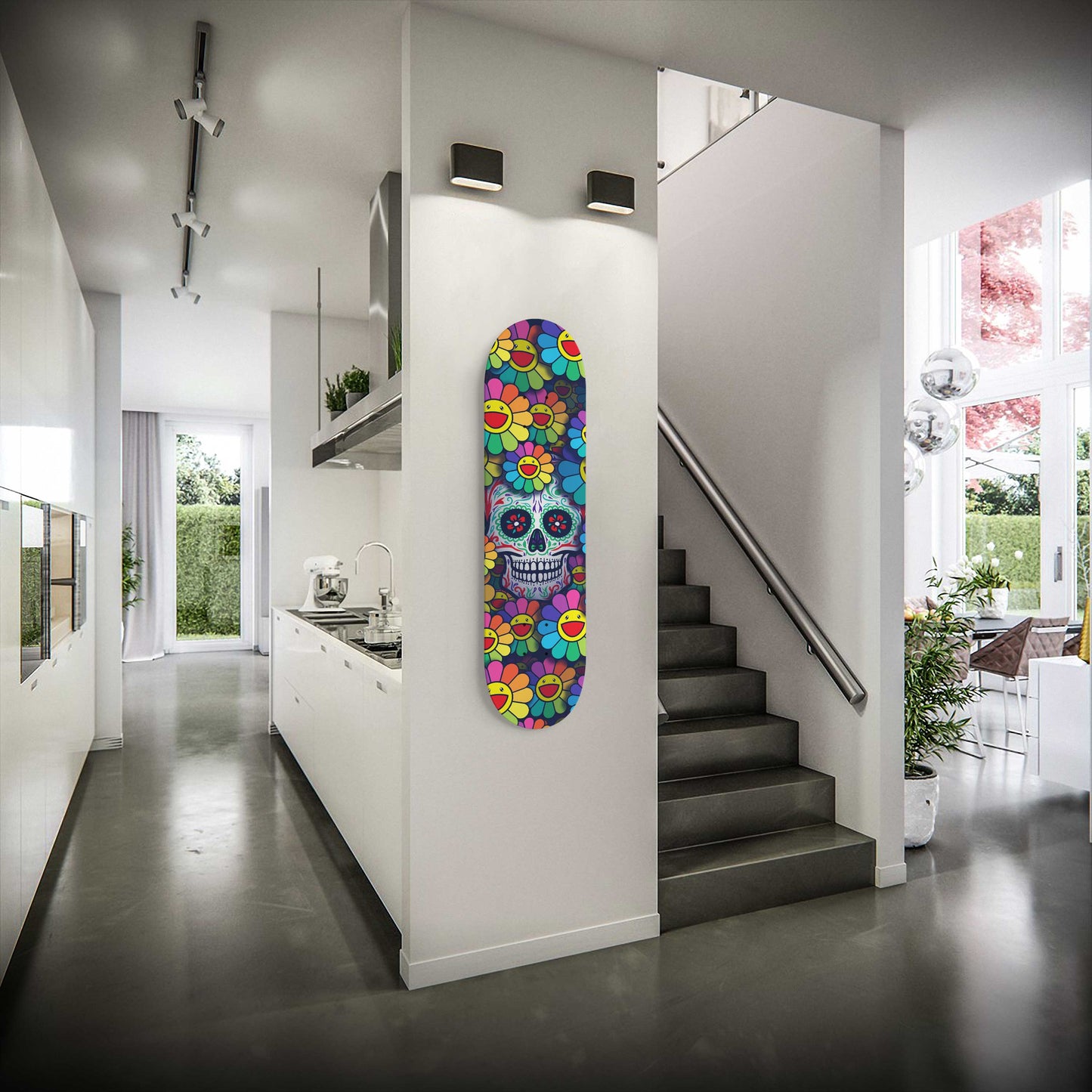 Sugar Skull #11.0 1 Deck Skateboard Wall Art