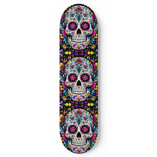 Sugar Skull #2.0 Skateboard Wall Art