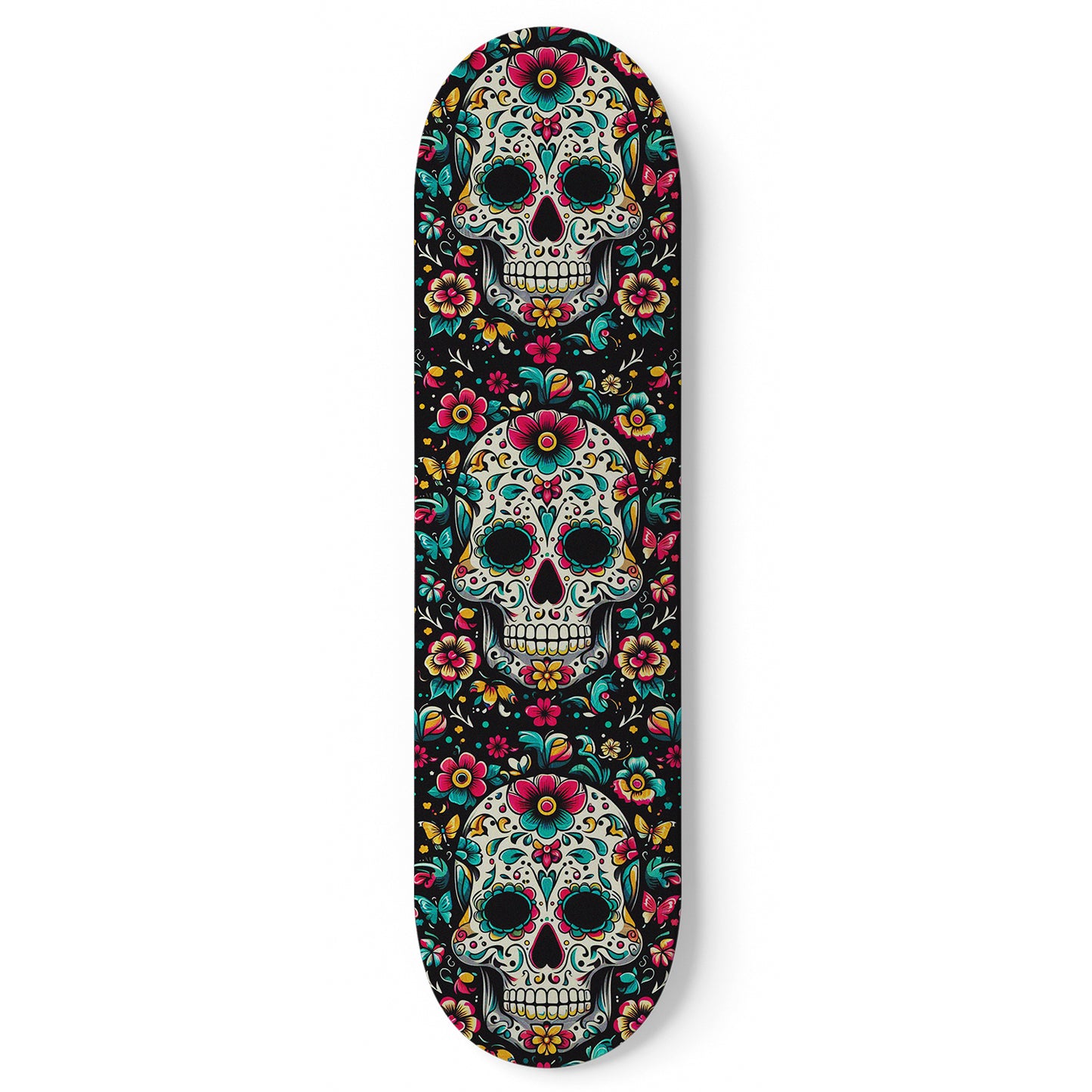 Sugar Skull #3.0 Skateboard Wall Art