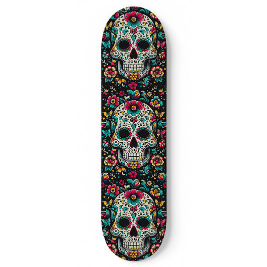 Sugar Skull #3.0 Skateboard Wall Art