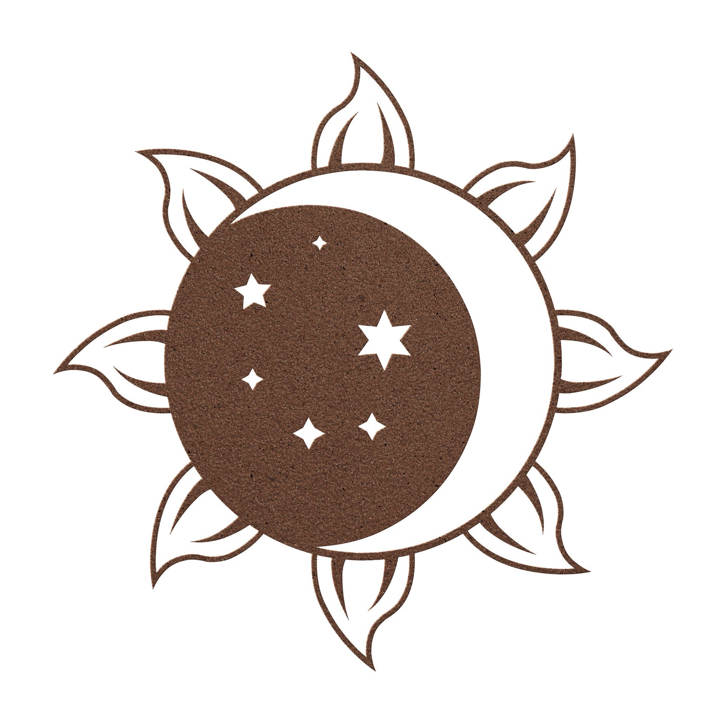 Sun Moon and Stars Metal Wall Art