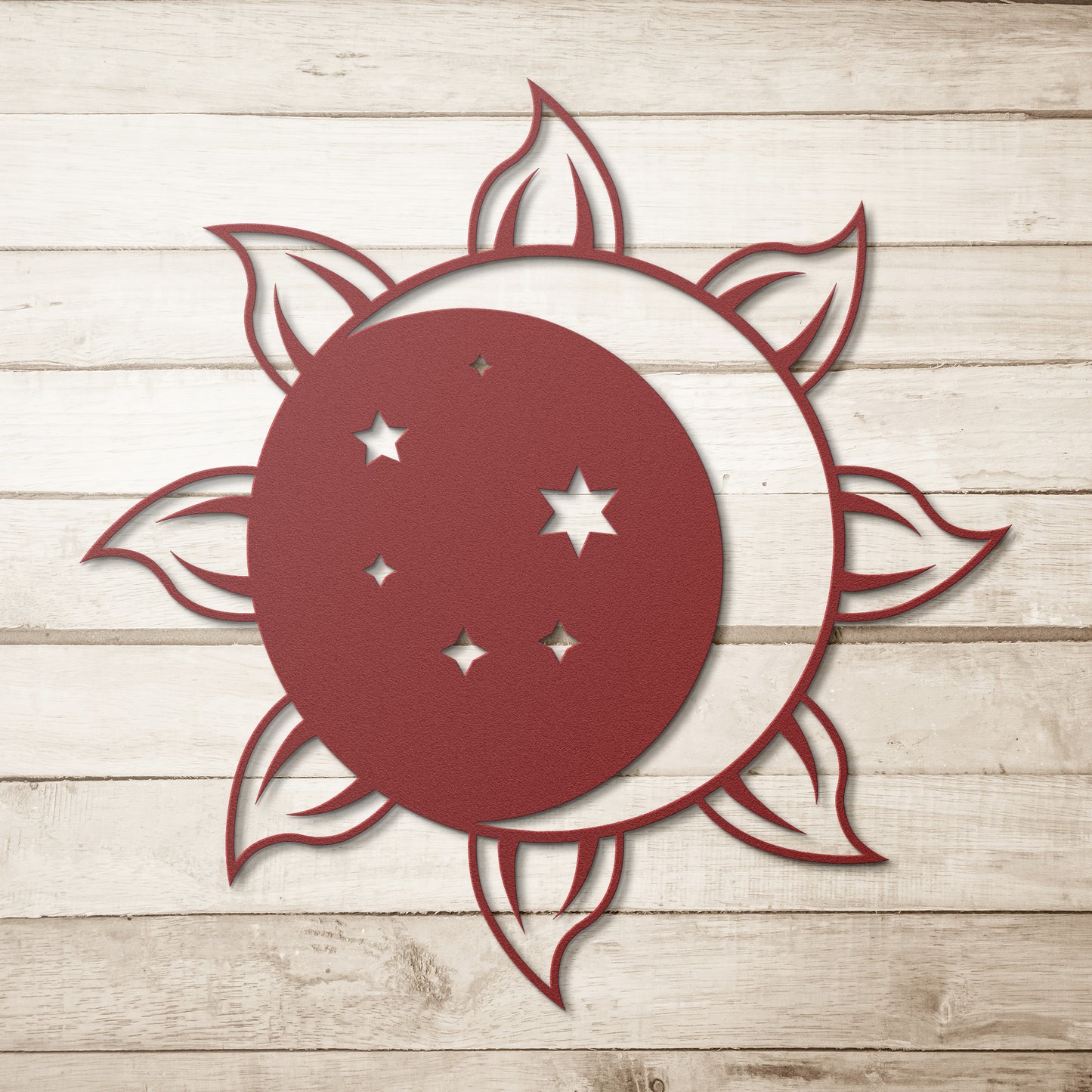 Sun Moon and Stars Metal Wall Art