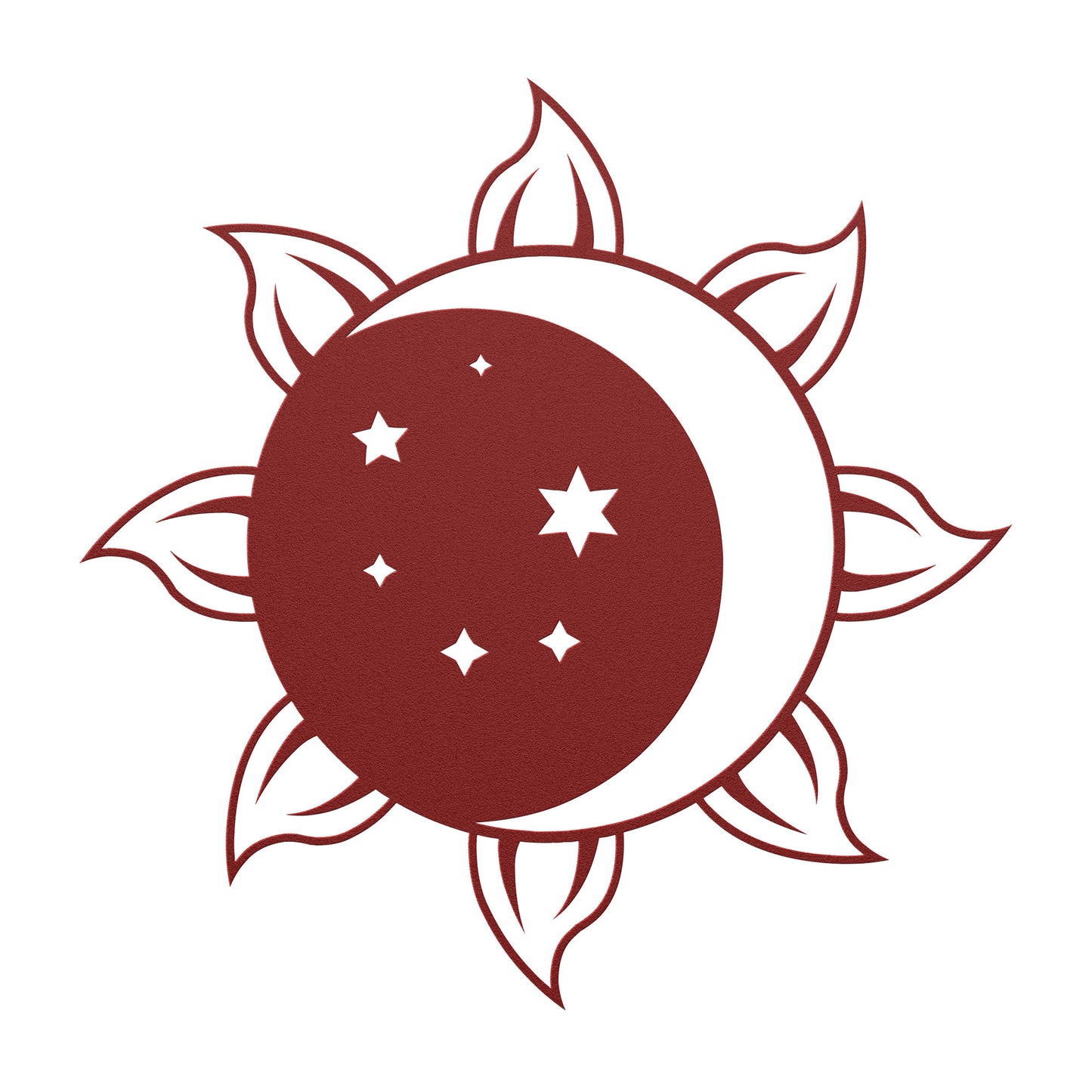 Sun Moon and Stars Metal Wall Art