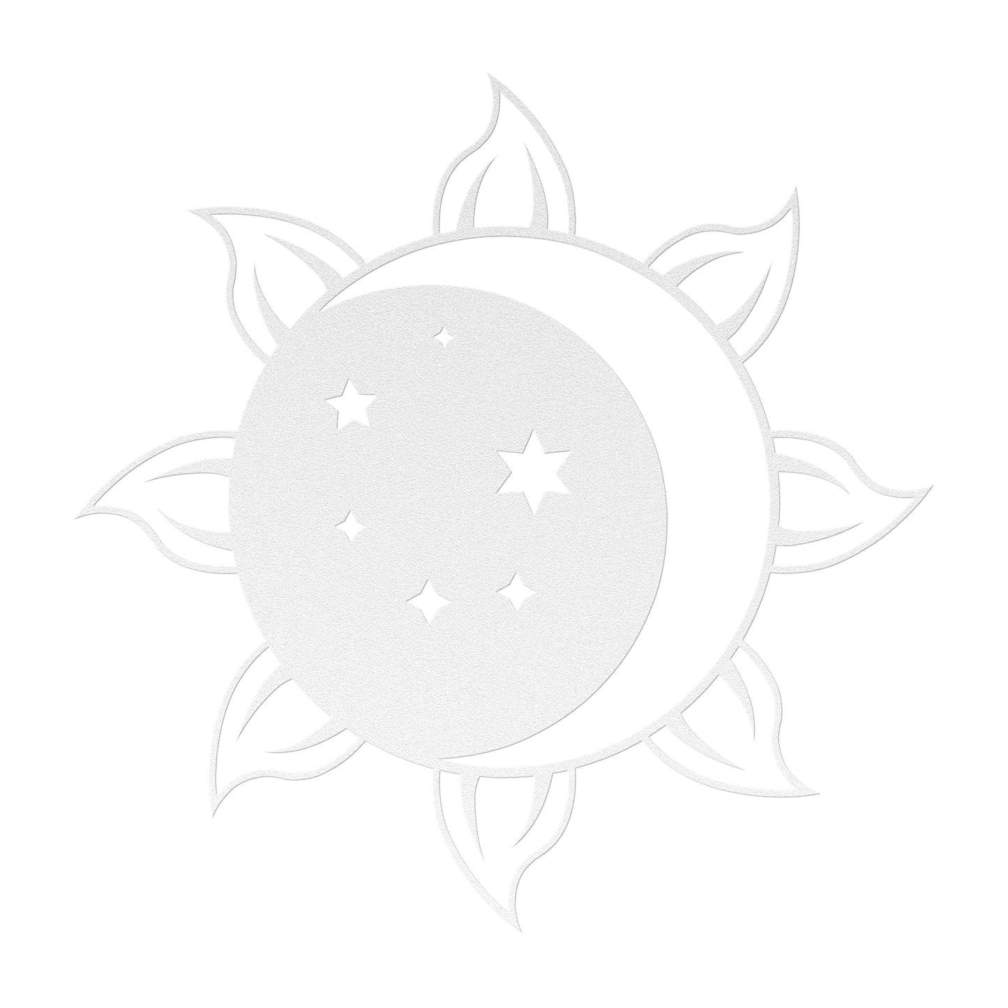 Sun Moon and Stars Metal Wall Art