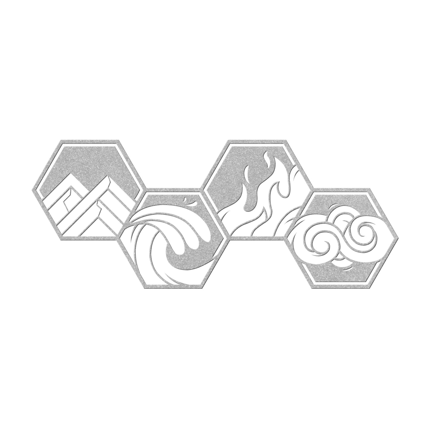 Symbols Four Elements Metal Wall Art