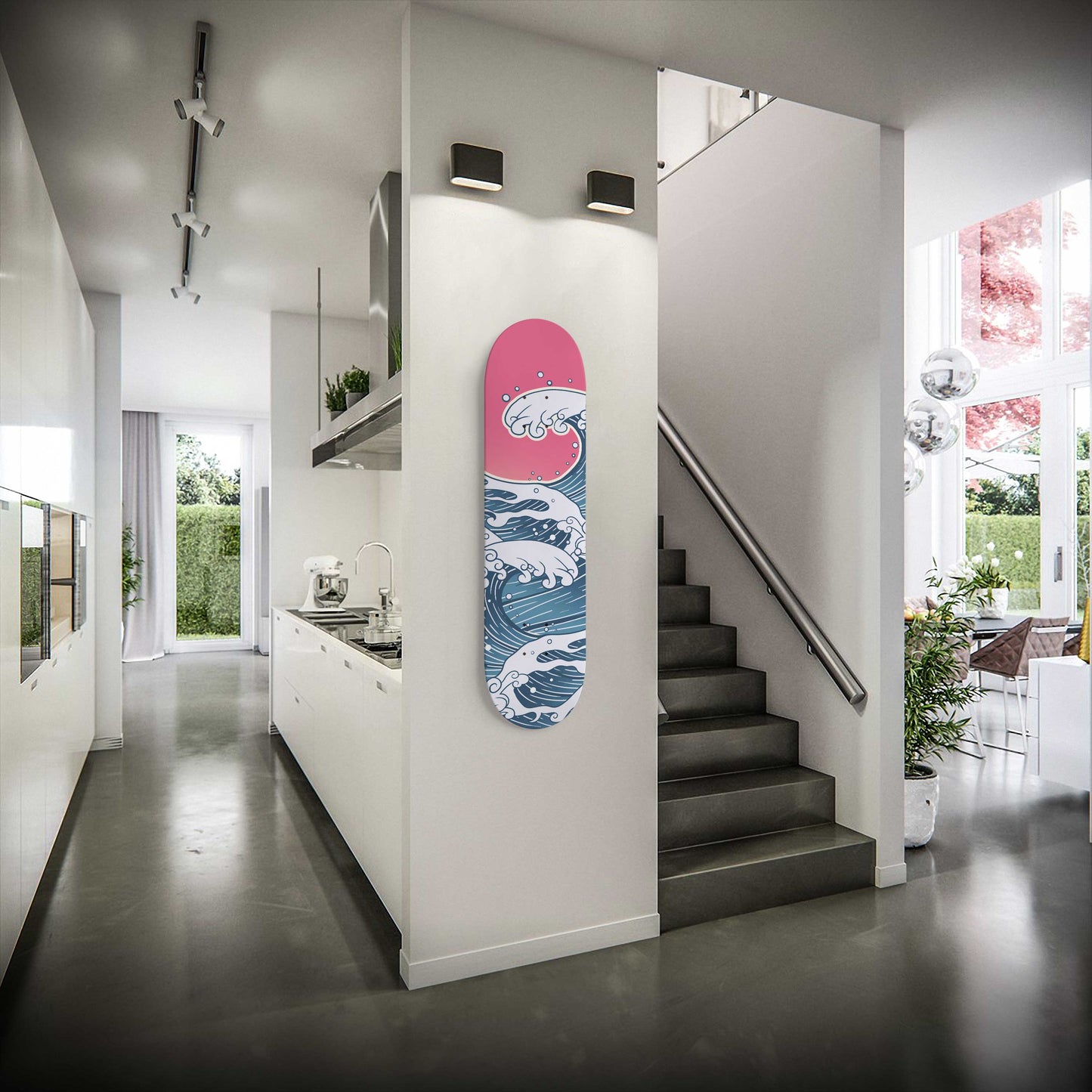 The Great Wave Off Kanagawa Skateboard Wall Art