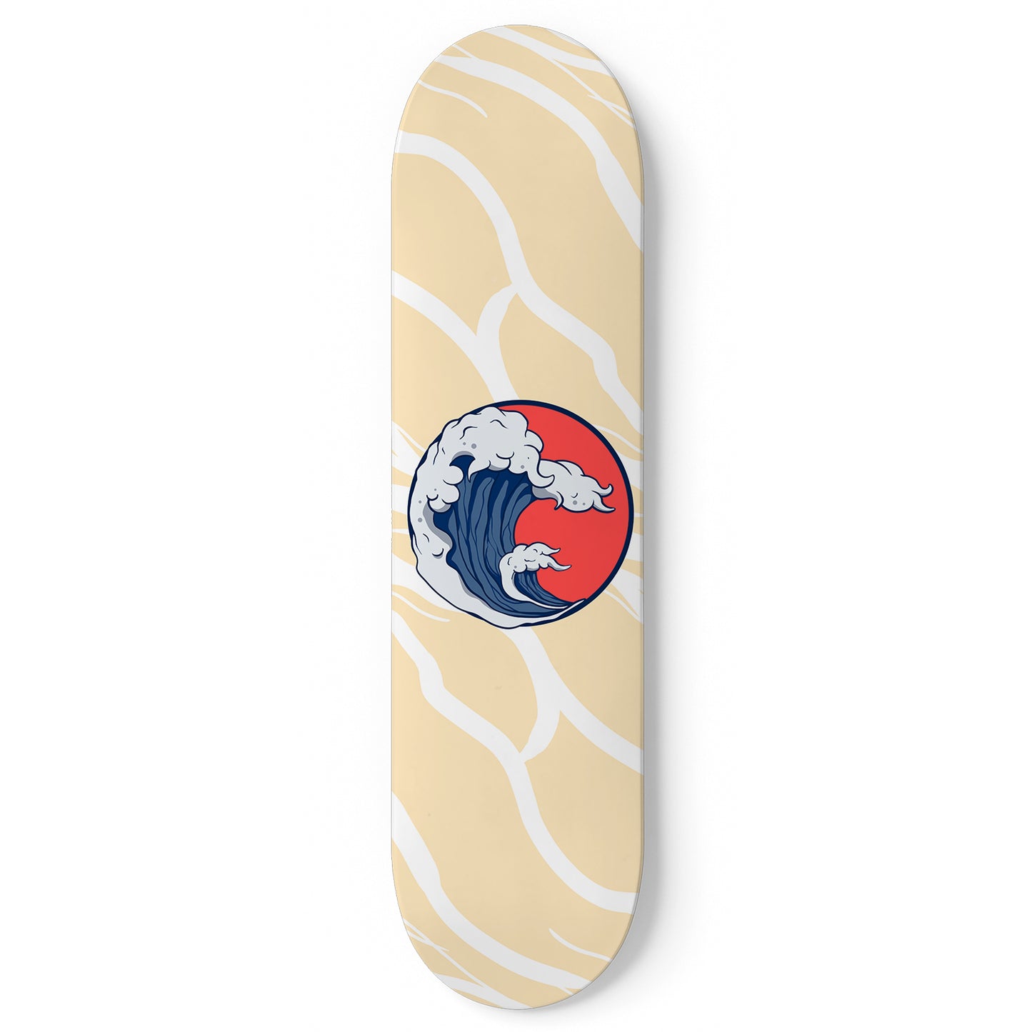The Huge Japanese Wave Skateboard Wall Art