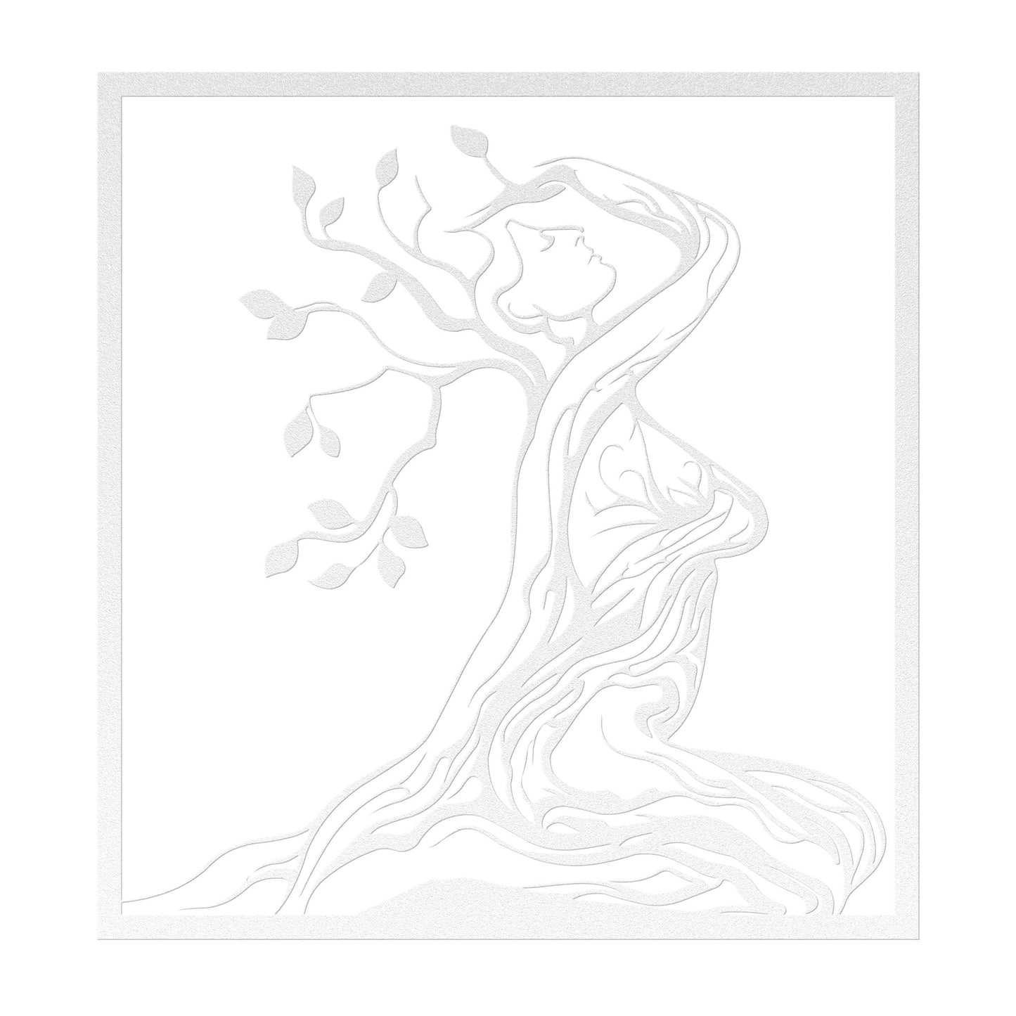 Tree Of Life Lady Metal Wall Art