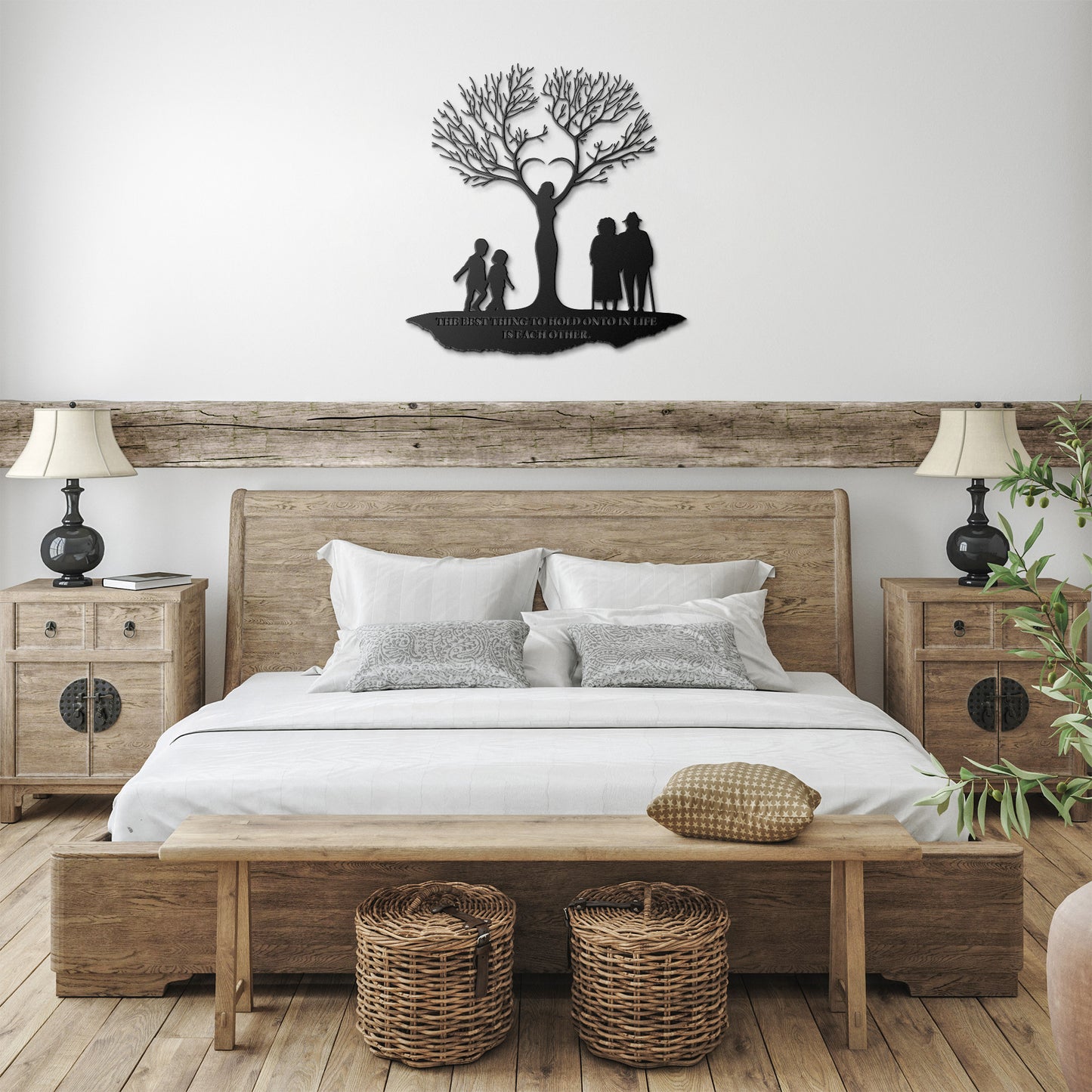 Tree of Life Woman Metal Wall Art