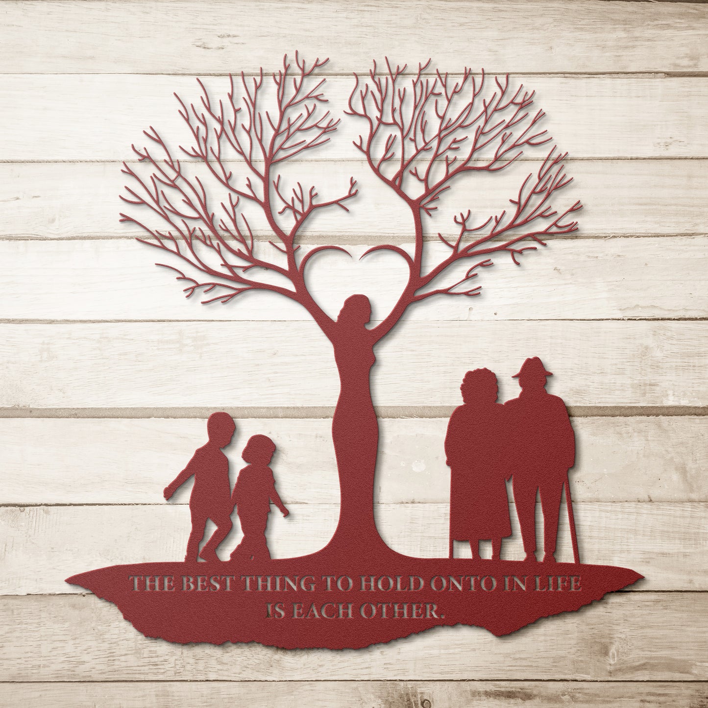 Tree of Life Woman Metal Wall Art