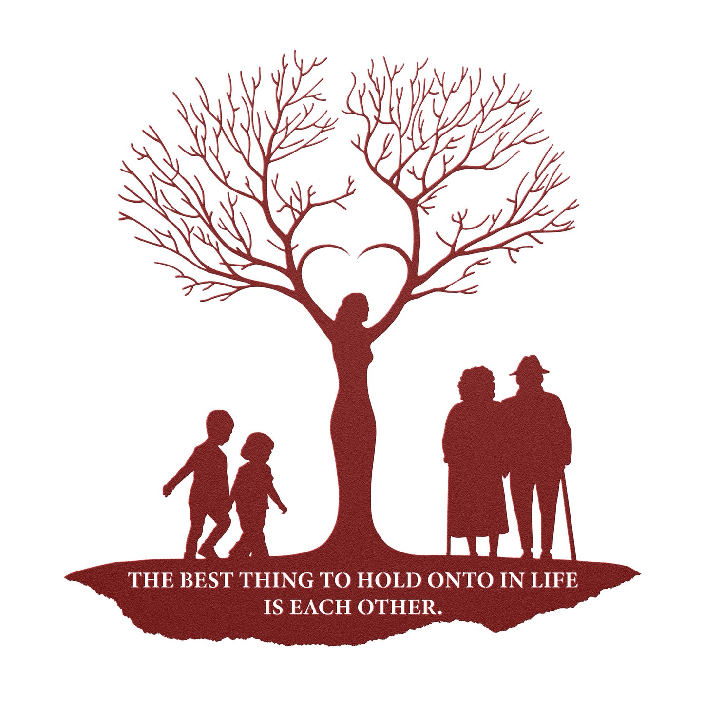Tree of Life Woman Metal Wall Art