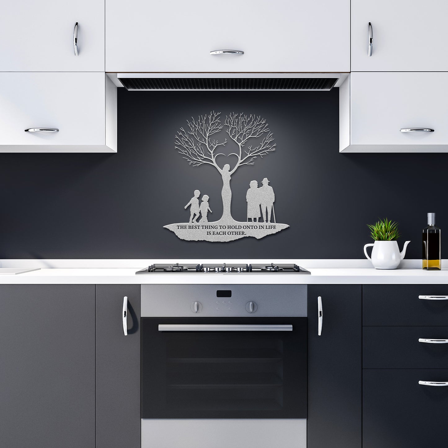 Tree of Life Woman Metal Wall Art