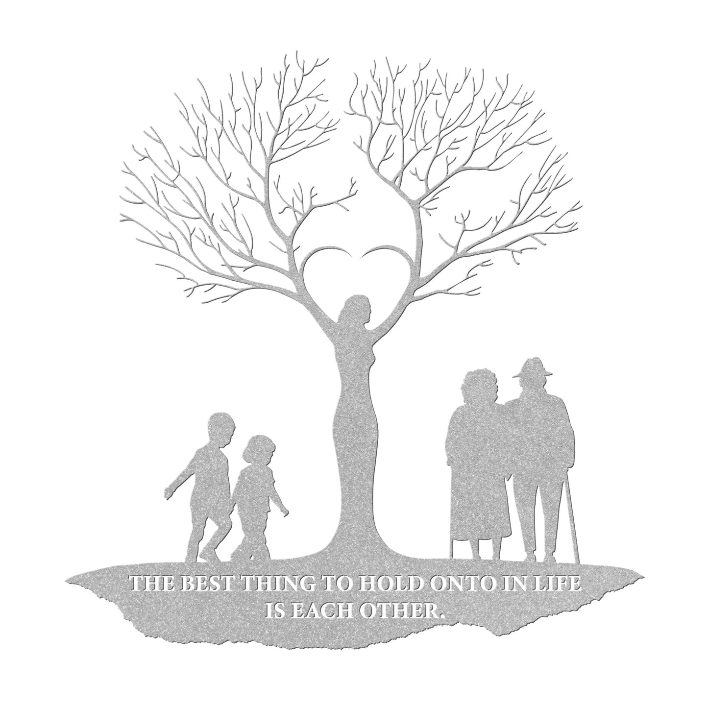 Tree of Life Woman Metal Wall Art