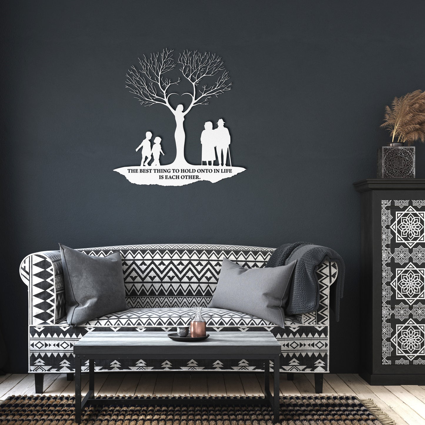 Tree of Life Woman Metal Wall Art