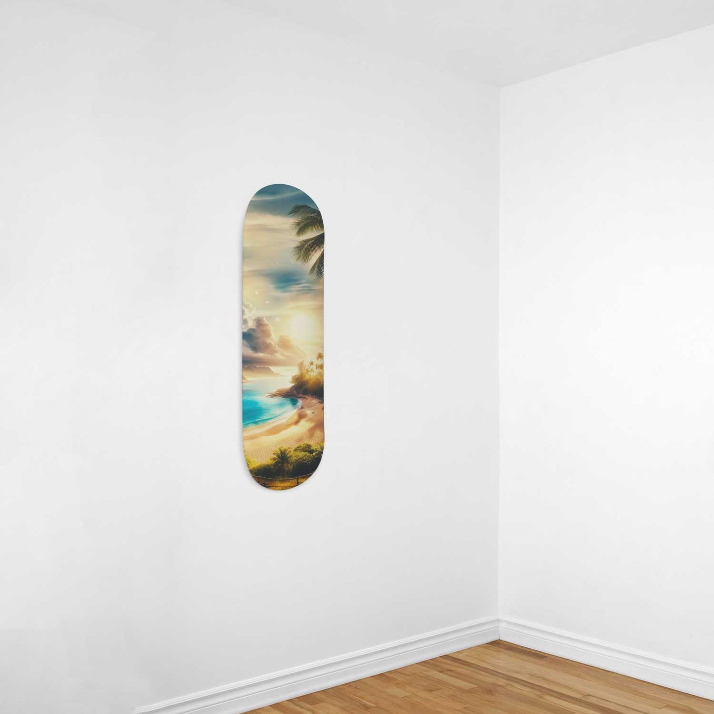 Beach 1-Deck Skateboard Wall Art