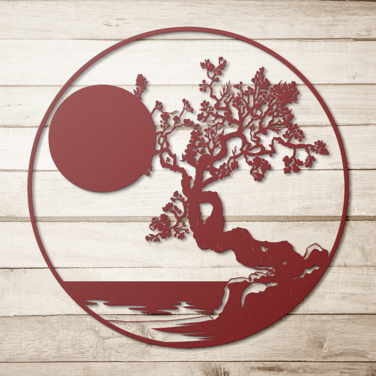 Beautiful Japanese Sunset Metal Wall Art