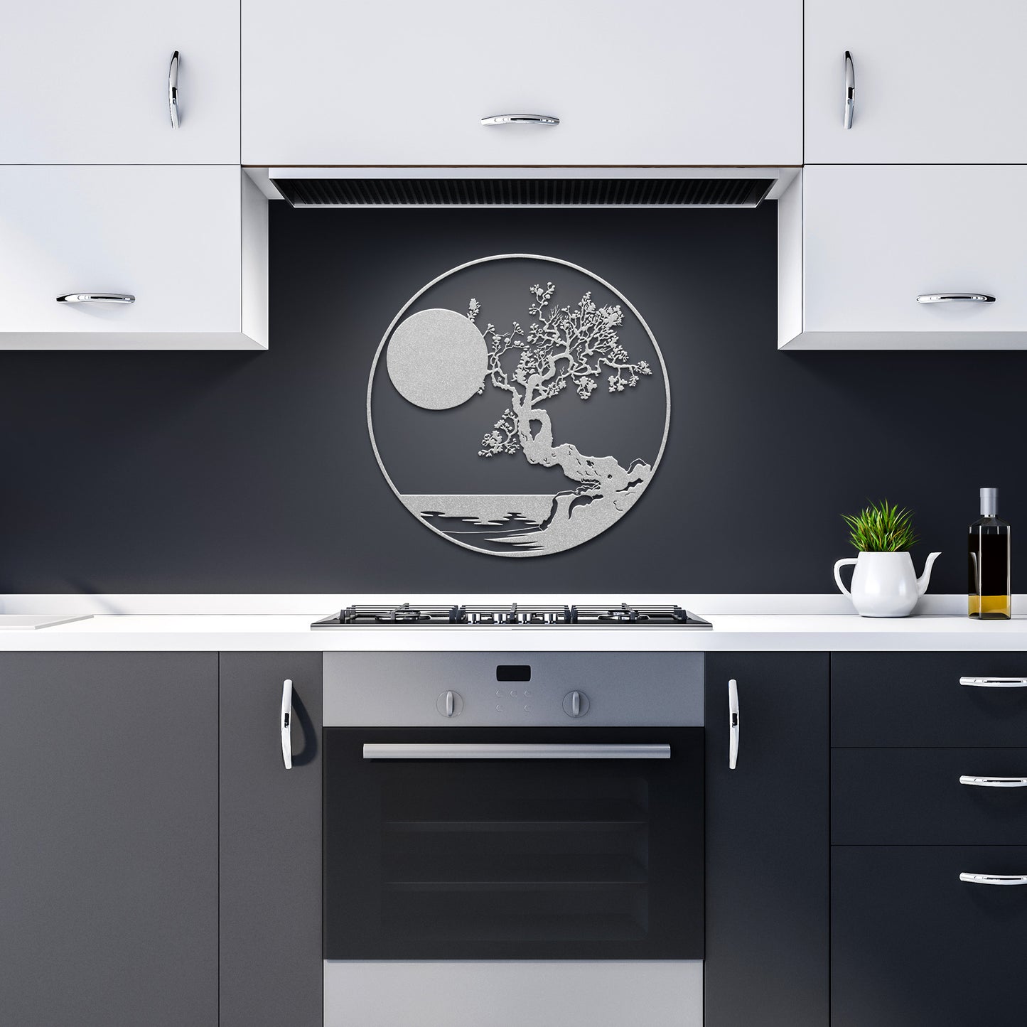 Beautiful Japanese Sunset Metal Wall Art