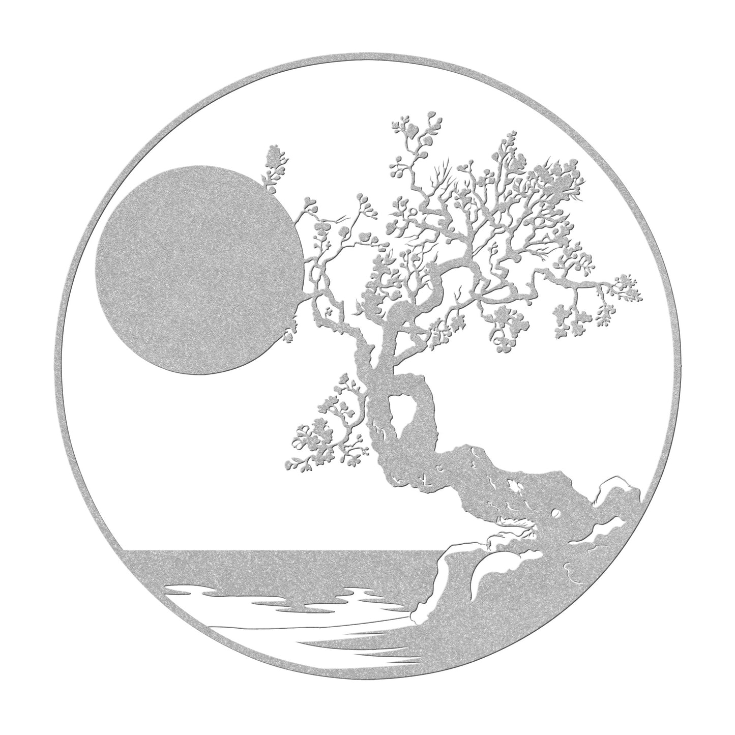 Beautiful Japanese Sunset Metal Wall Art