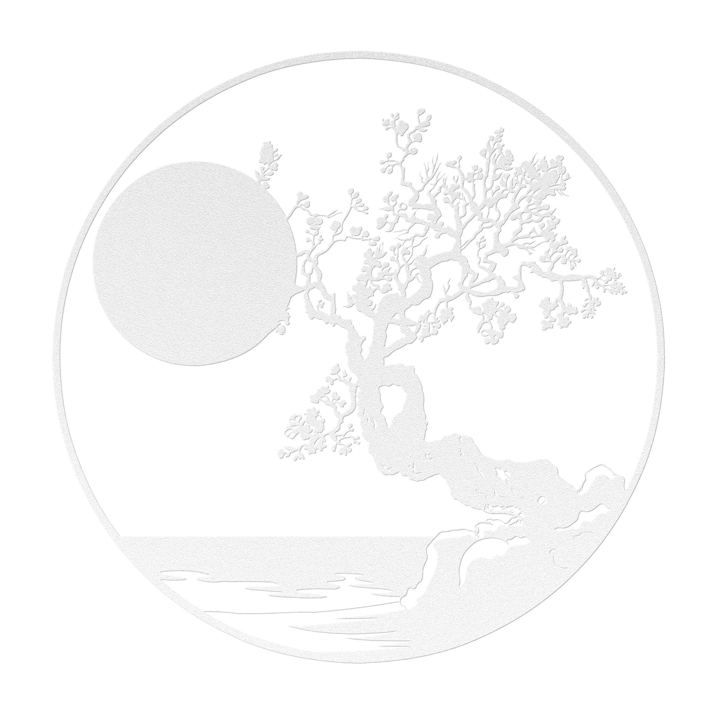 Beautiful Japanese Sunset Metal Wall Art