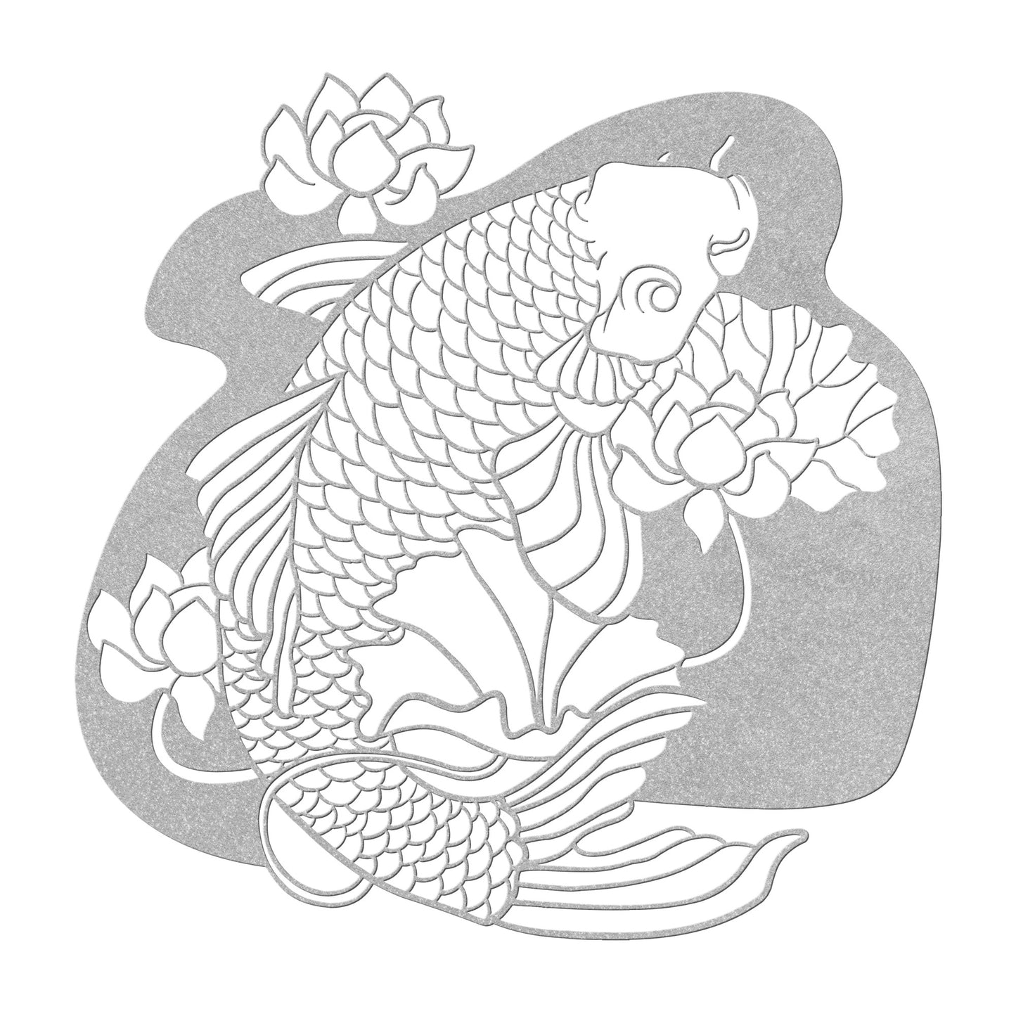 Beautiful Japanese KOI Fish Metal Wall Art