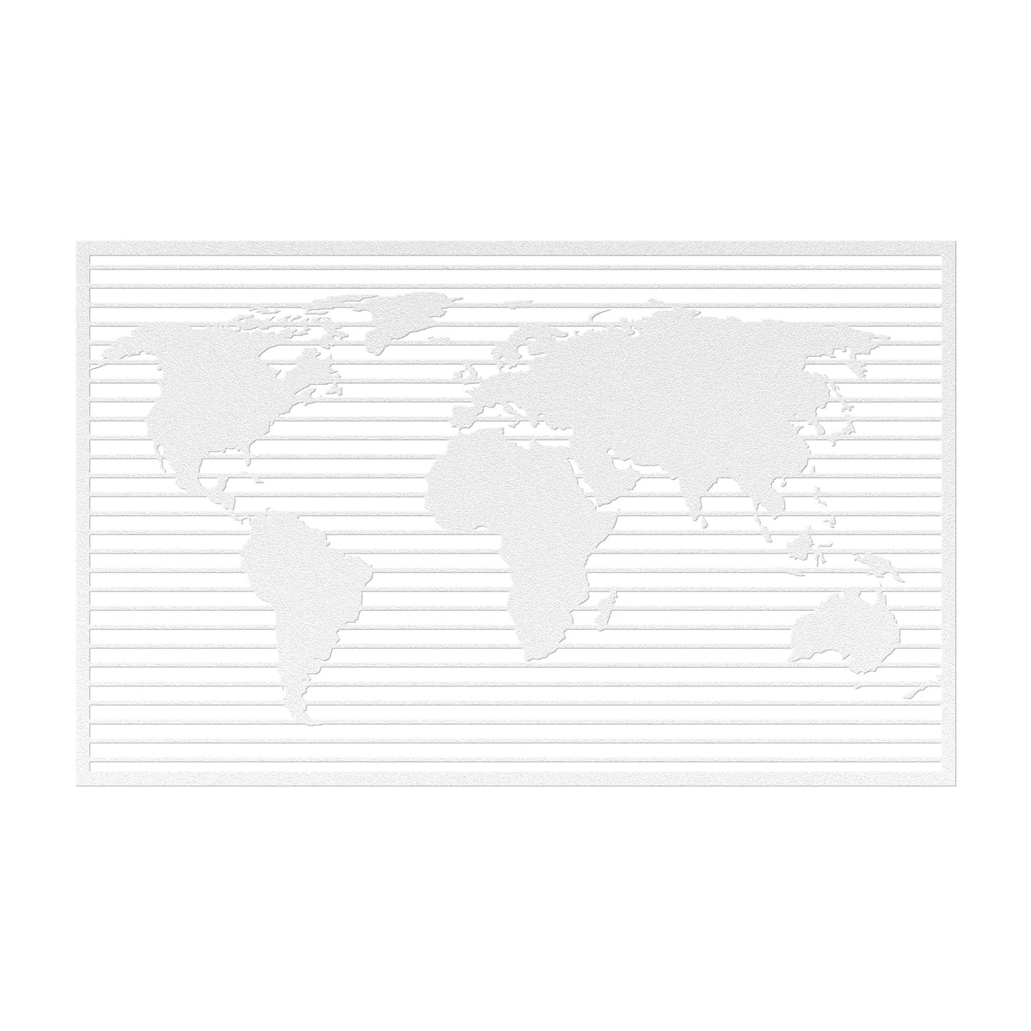 Beautiful World Map Metal Wall Art