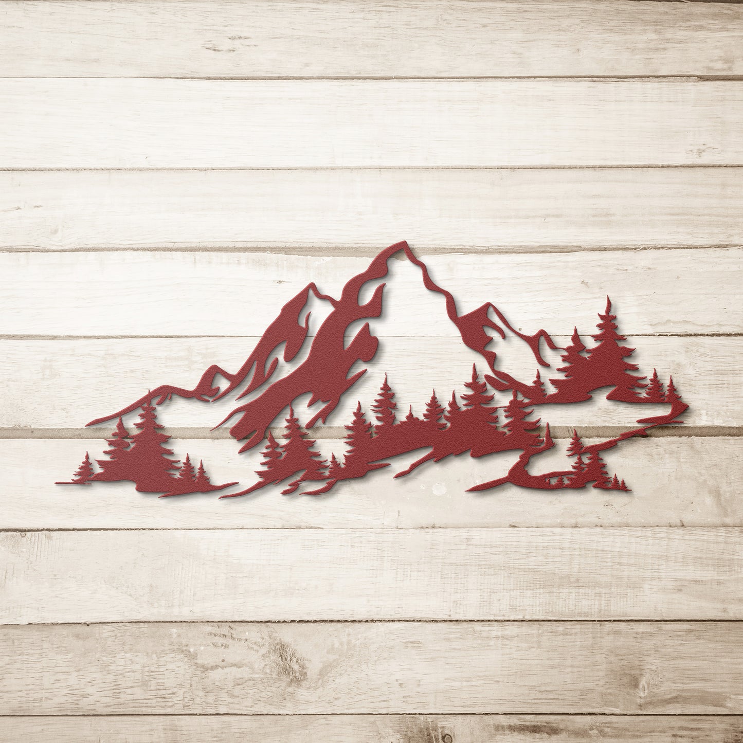 Beautiful Winter Mountain Metal Wall Art